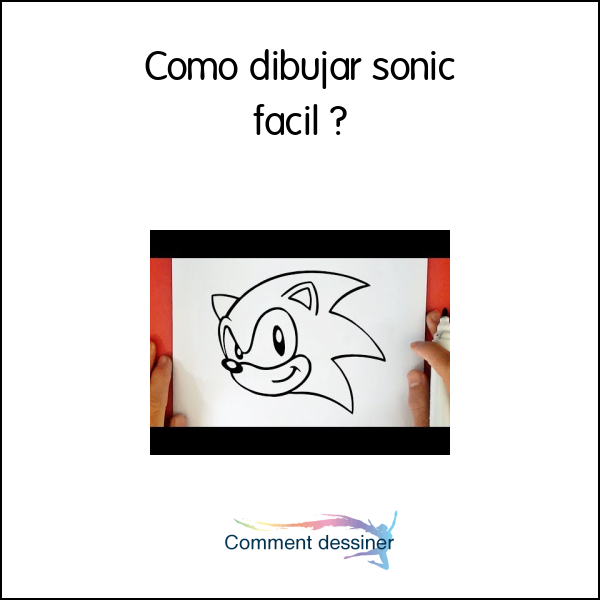 Como dibujar sonic facil